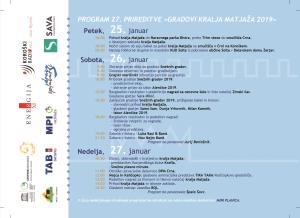 Program prireditve 27. Gradovi kralja Matjaža